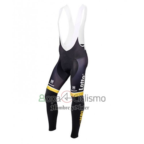 Lotto NL Jumbo Ropa Ciclismo Culotte Largo 2015 Mangas Largas AMarillo y Negro